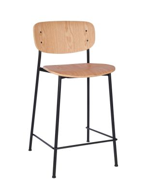 Greenwich Mid Height Stool (Wood Finish)