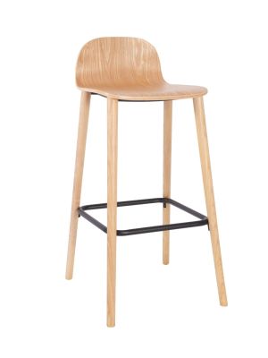 Copenhagen High Stool - Wood Legs