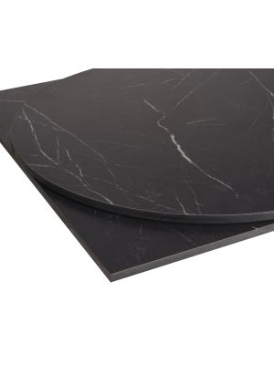 Compact Top with Groove Fixing - Black Marble